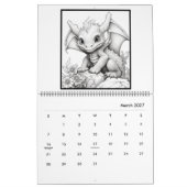 Mystical Dragon Coloring Calendar Kalender (Mar 2027)