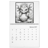Mystical Dragon Coloring Calendar Kalender (Feb 2027)