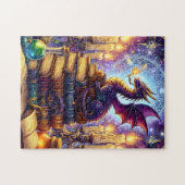 Mystical Dragon Wizard Boeken Legpuzzel (Horizontaal)