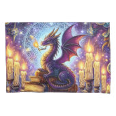 Mystical Dragon Wizard Books Kussensloop (Voorkant)