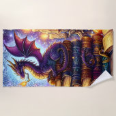 Mystical Dragon Wizard Books Strandlaken (Voorkant)
