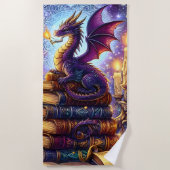 Mystical Dragon Wizard Books Strandlaken (Voorkant)