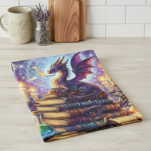 Mystical Dragon Wizard Books Theedoek