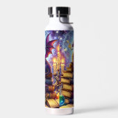 Mystical Dragon Wizard Books Waterfles (Links)