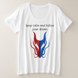Mystical Dragoon Fantasy Grote Maat T-shirt