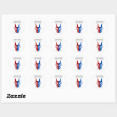 Mystical Dragoon Fantasy Ronde Sticker (Vel)