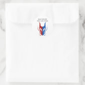 Mystical Dragoon Fantasy Ronde Sticker (Tas)