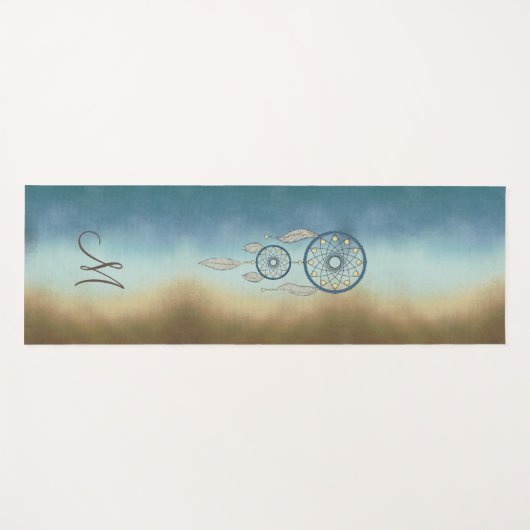 Mystical Dream Catcher Monogram Yoga Mat (Voorkant (horizontaal))