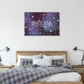 Mystical Dream Dusty Violet Canvas Afdruk (Insitu (Slaapkamer))