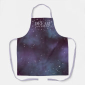 Mystical Dream Dusty Violet Galaxy Schort (Voorkant)