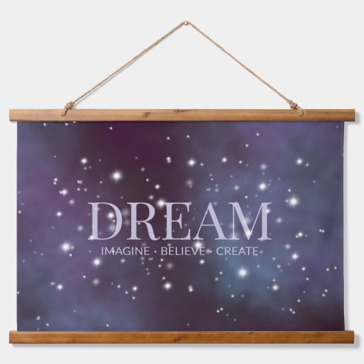 Mystical Dream Dusty Violet Hangend Wandkleed (Voorkant)