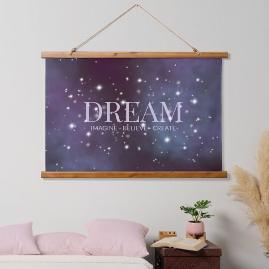Mystical Dream Dusty Violet Hangend Wandkleed (Slaapkamer)