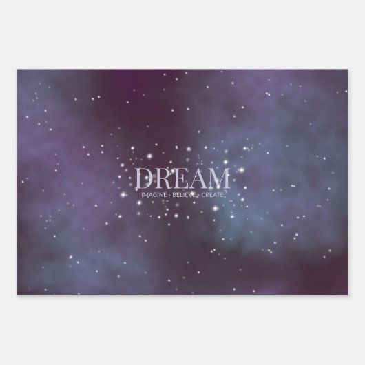 Mystical Dream Dusty Violet Inpakpapier Vel (Voorkant)
