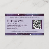 Mystical Dream Dusty Violet met meer sterren Visitekaartje (Achterkant)