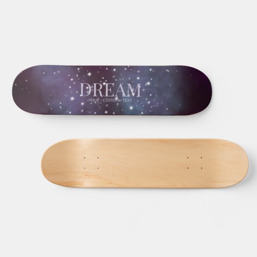 Mystical Dream Dusty Violet Persoonlijk Skateboard (Horizontaal)