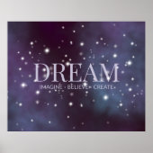 Mystical Dream Dusty Violet Poster (Voorkant)