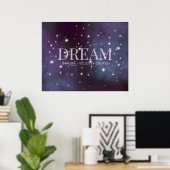 Mystical Dream Dusty Violet Poster (Thuiskantoor)