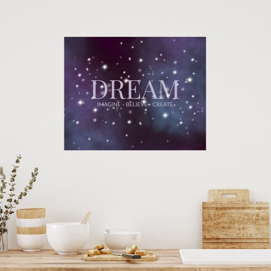 Mystical Dream Dusty Violet Poster (Keuken)