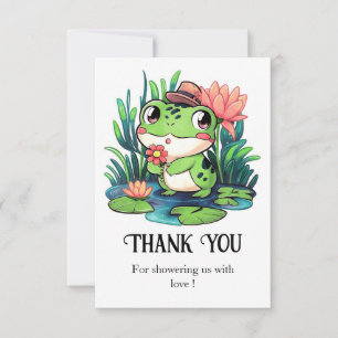 Mystical Dreamy Frog Baby shower Bedankkaart
