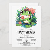 Mystical Dreamy Frog Baby shower Kaart (Voorkant / Achterkant)