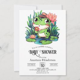 Mystical Dreamy Frog Baby shower Kaart