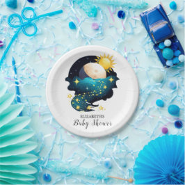 Mystical Dreamy Stars Baby shower Papieren Bordje