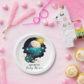 Mystical Dreamy Stars Baby shower Papieren Bordje (Feest)