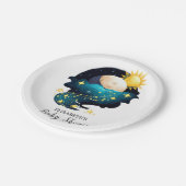 Mystical Dreamy Stars Baby shower Papieren Bordje (Gekanteld)