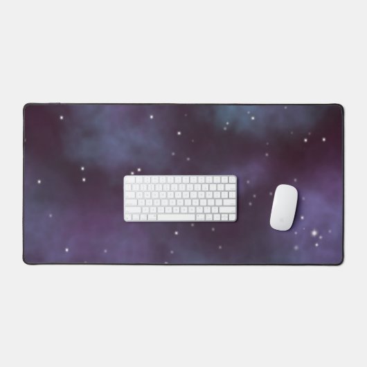 Mystical Dusty Violet Galaxy Bureaumat (Keyboard & Muis)