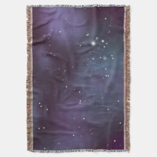 Mystical Dusty Violet Galaxy Deken (Voorkant Verticaal)