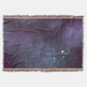 Mystical Dusty Violet Galaxy Deken (Voorkant)