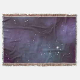 Mystical Dusty Violet Galaxy Deken