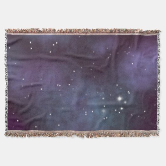 Mystical Dusty Violet Galaxy Deken (Voorkant)