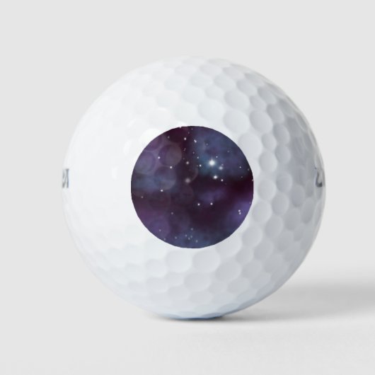 Mystical Dusty Violet Galaxy Golfballen (Voorkant)