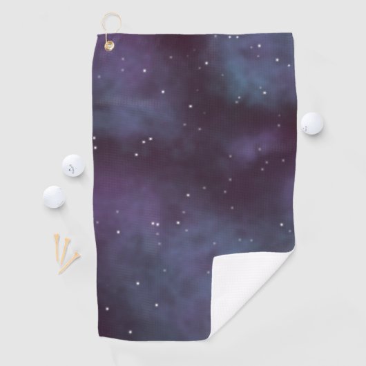 Mystical Dusty Violet Galaxy Golfhanddoek (Insitu)