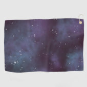 Mystical Dusty Violet Galaxy Golfhanddoek (Horizontaal)