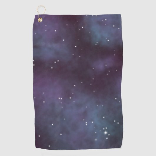 Mystical Dusty Violet Galaxy Golfhanddoek (Voorkant)