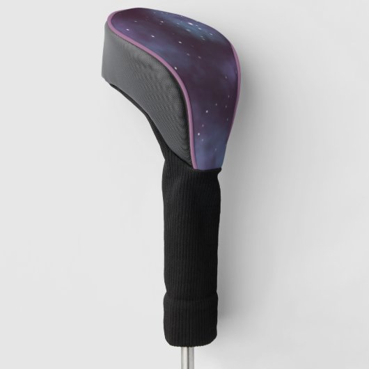 Mystical Dusty Violet Galaxy Golfheadcover (Schuin)
