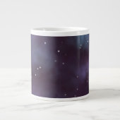 Mystical Dusty Violet Galaxy Grote Koffiekop (Voorkant)