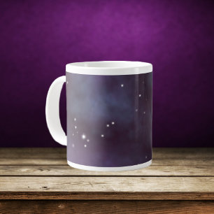 Mystical Dusty Violet Galaxy Grote Koffiekop