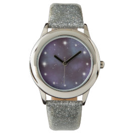 Mystical Dusty Violet Galaxy Horloge