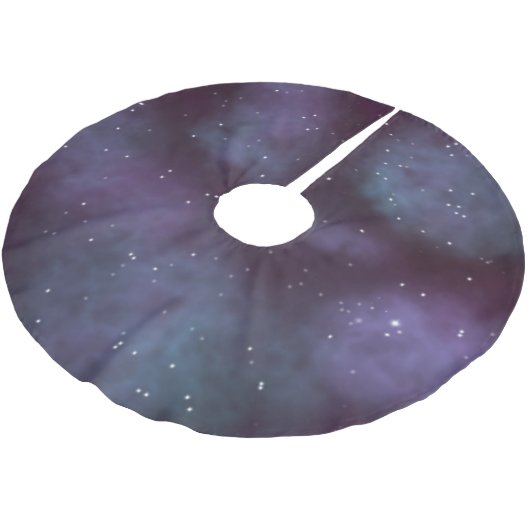 Mystical Dusty Violet Galaxy Kerstboom Rok (Gekanteld)