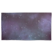 Mystical Dusty Violet Galaxy Kussensloop (Voorkant-Links)