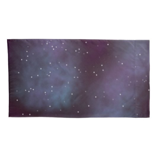 Mystical Dusty Violet Galaxy Kussensloop (Achterkant-Rechts)