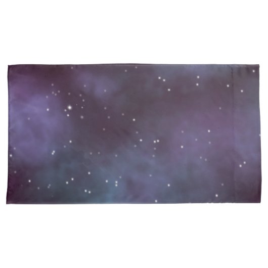 Mystical Dusty Violet Galaxy Kussensloop (Voorkant-Rechts)