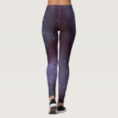 Mystical Dusty Violet Galaxy Leggings (Achterkant)