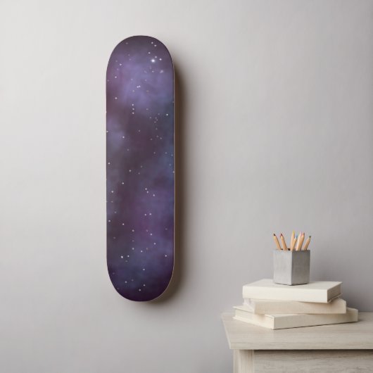 Mystical Dusty Violet Galaxy Persoonlijk Skateboard (Muurkunst)