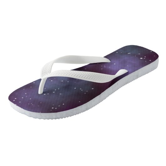Mystical Dusty Violet Galaxy Teenslippers (Schuin)