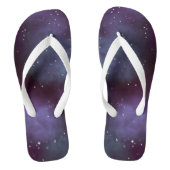 Mystical Dusty Violet Galaxy Teenslippers (Voetbed)