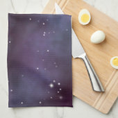 Mystical Dusty Violet Galaxy Theedoek (Quarter Fold)